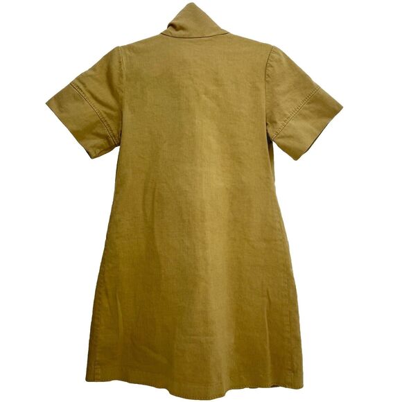 Millard Fillmore Anthropologie Jacket Duster Brown Leather Pockets Festival S - Picture 2 of 9